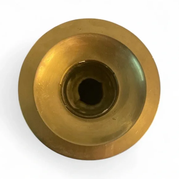 Vintage Brass Taper Candle Holder 9.5 Tall Made in London